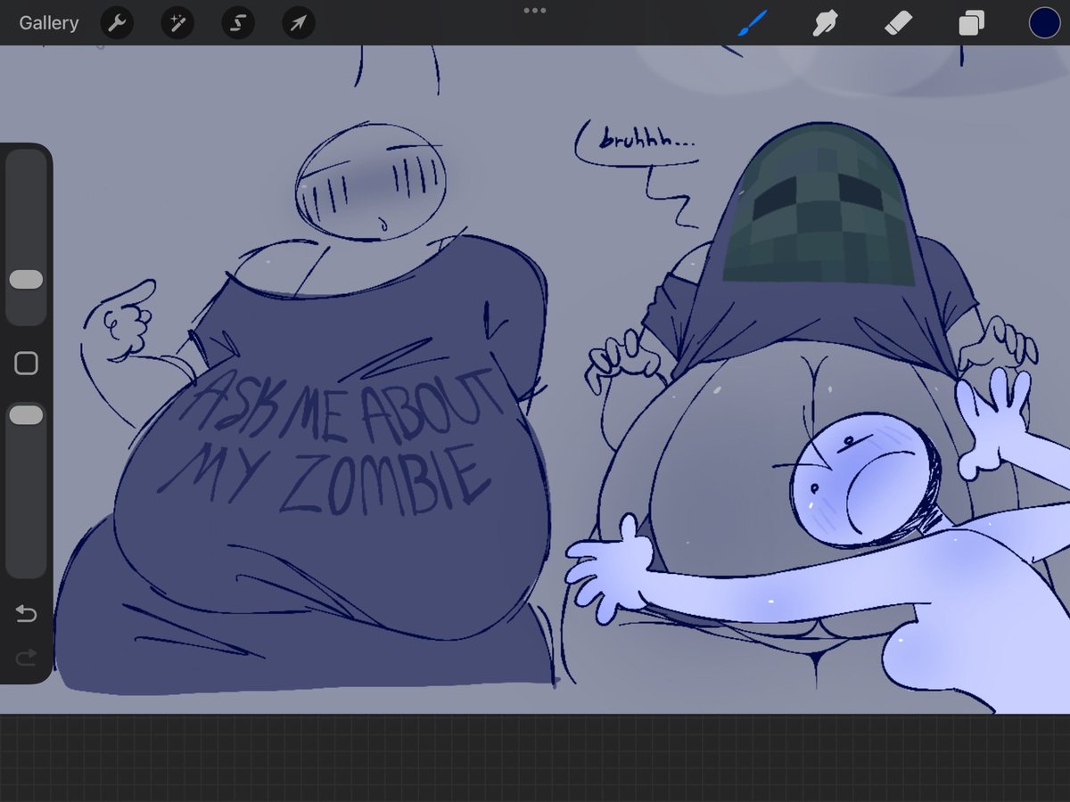 her zombie that he guards with his life