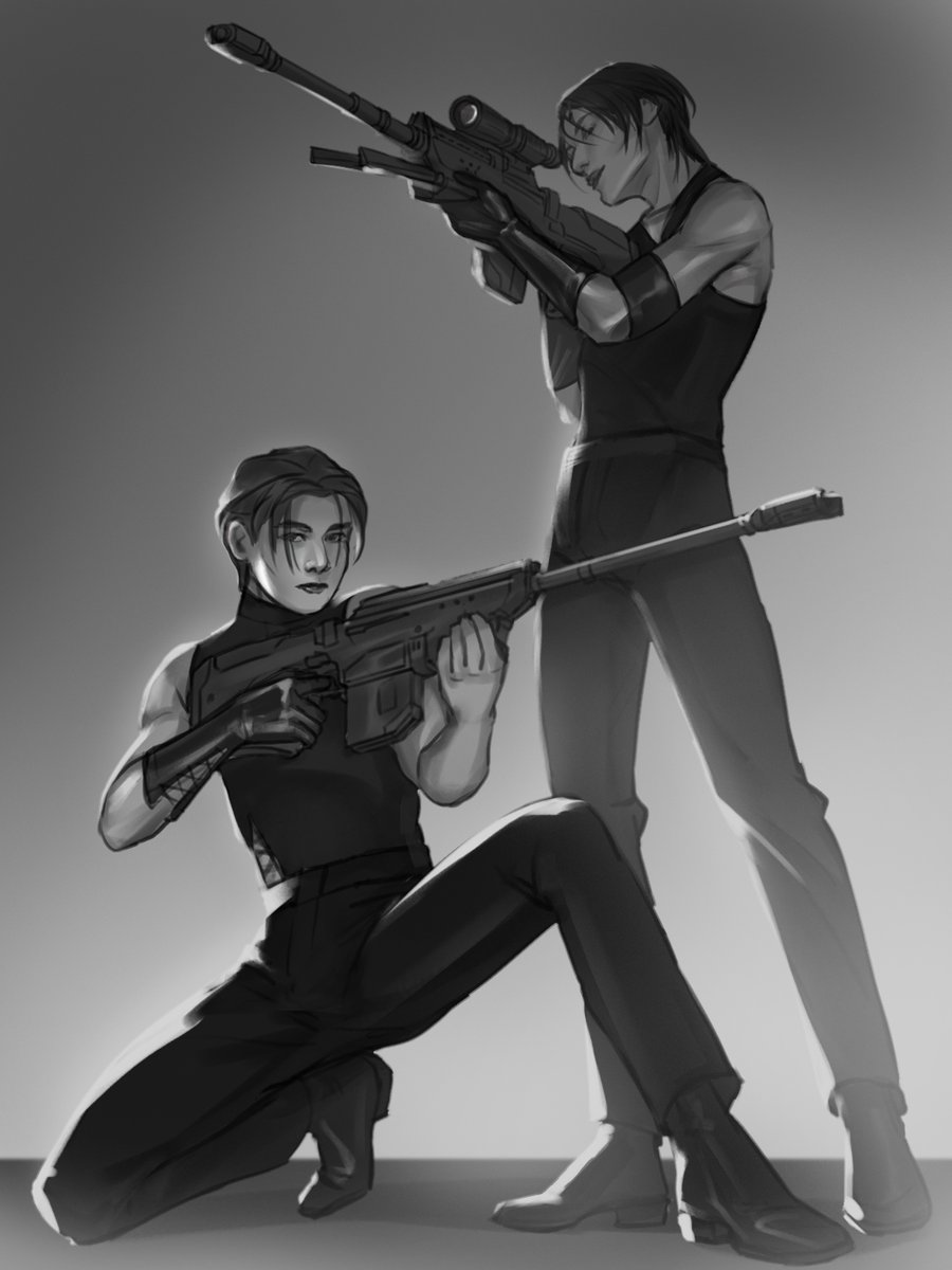 Little👑🐰sketch! They go pow!