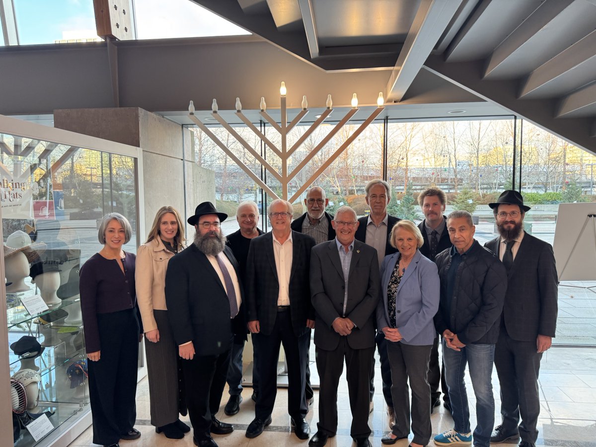 Lighting the Menorah at Richmond City Hall!
