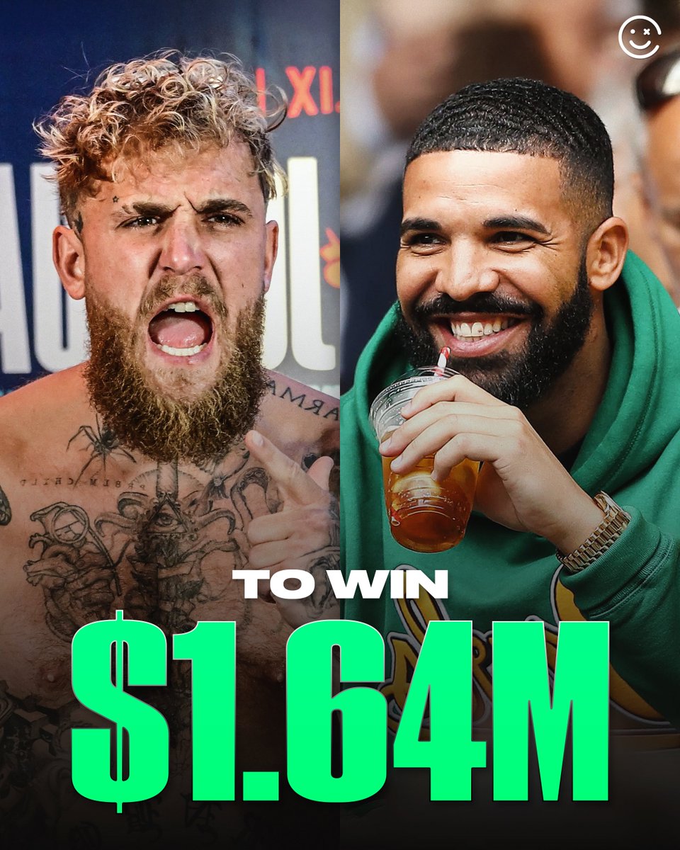 HappyPunch's tweet image. Drake’s bet is in…

$200,000 on Jake Paul beating Anthony Joshua tonight 😅

“Jakeyyyyy boy. Lock tf in.”