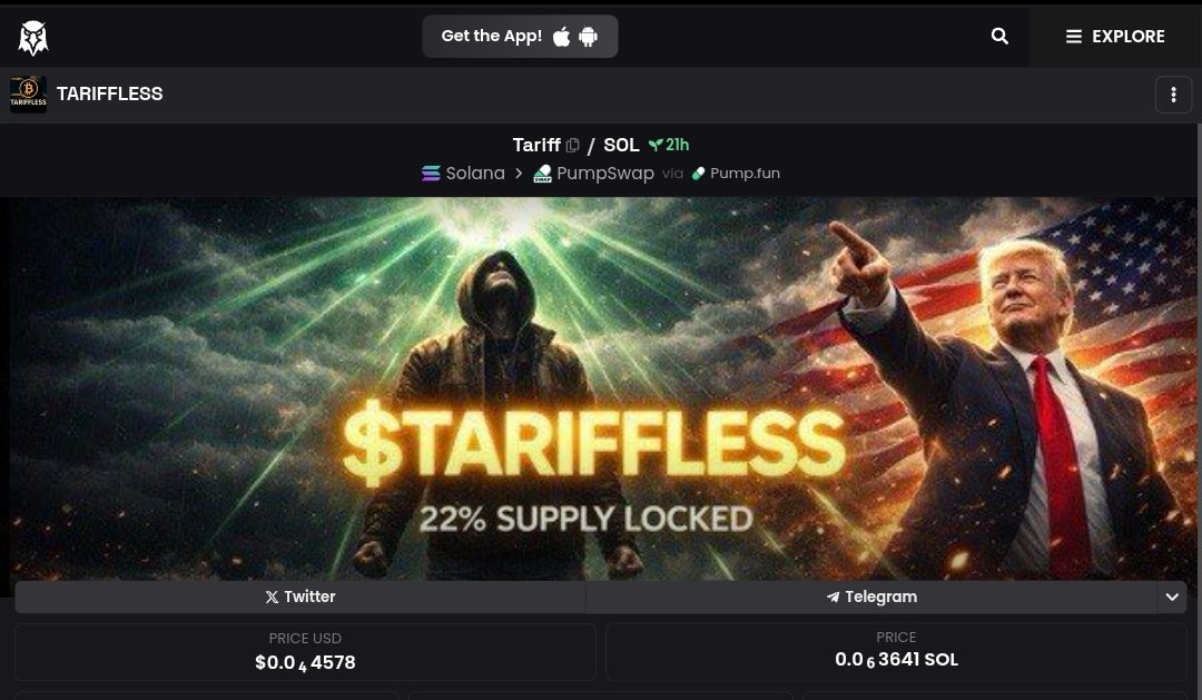 Tarifflesseau's tweet photo. Money should stay with the people, not the state #Tariffless
#dexscreener #monpay #Trump #solana #cryptocurrency https://t.co/z1tc7fFtRs