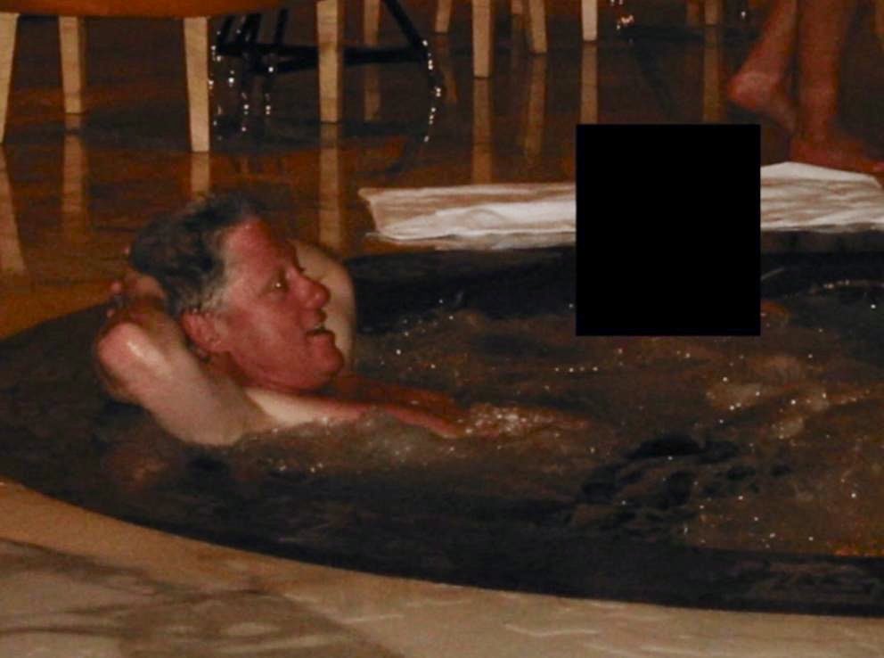 ProudSocialist's tweet image. They pretty much redacted everything in the Epstein files except for hot tub pics of Bill Clinton. What a sham! Also, we don’t care about Bill Clinton. Throw his ass in jail along with every other pedophile that they are protecting with all these redactions.