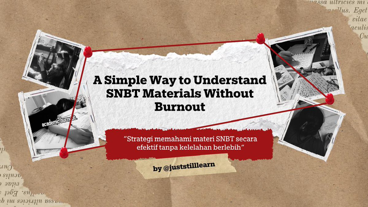 juststillearn's tweet image. Udah ~122 hari menjelang SNBT, tapi masih bingung belajar darimana dulu?  Sini-sini aku bisikin caranya 😛✅

— ✨A Thread ✨—