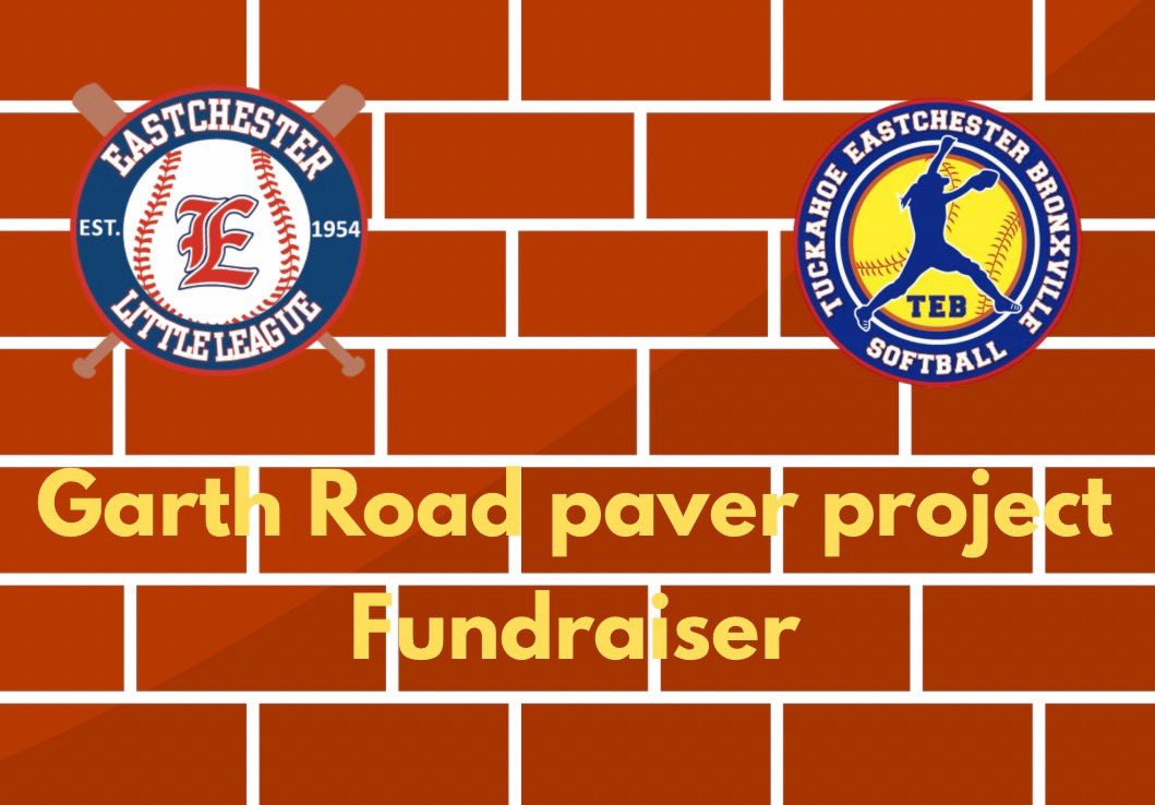 Eastchester Little League has organized a fundraiser to pay for improvements to our home field on Garth Road.  The netting behind the homeplate backstop needs to be replaced.  Your donation will include a personalized brick paver that will be installed in front of cafe.  We are