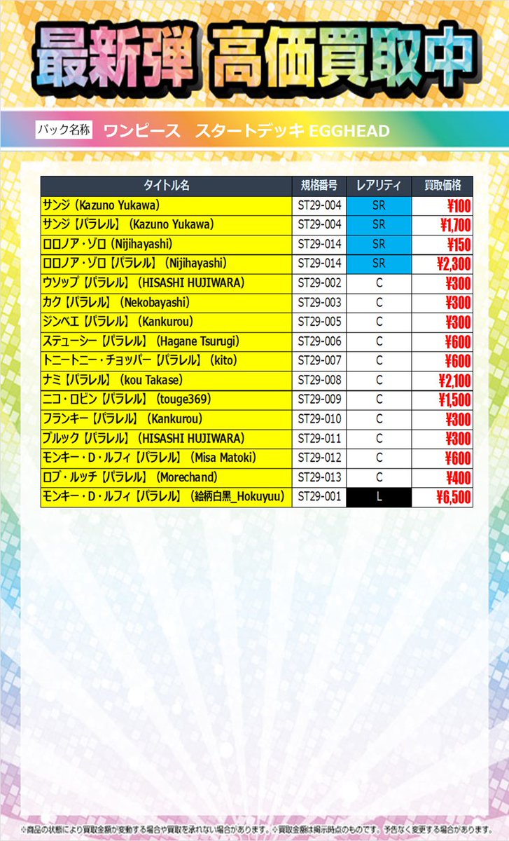 □#トレカ 新弾買取情報 ＃遊戯王OCG 『DUELIST BOX -PRISMATIC SUMMON