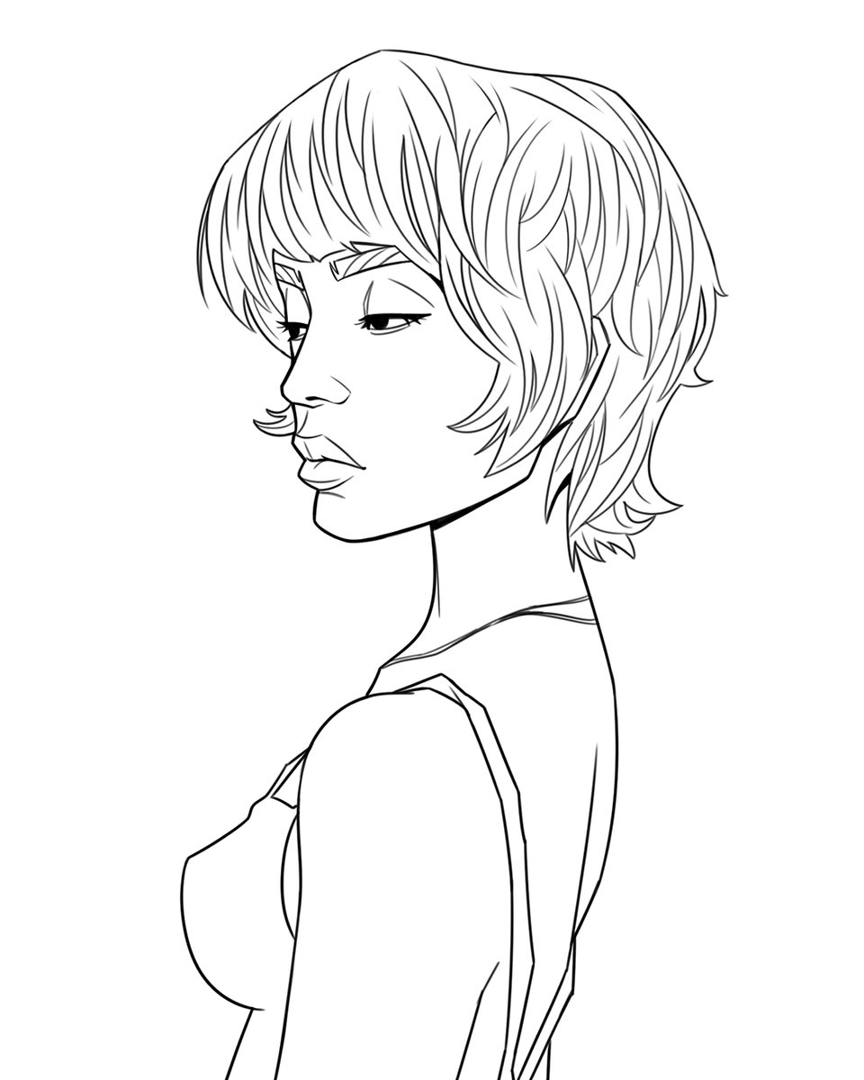practicing lineart

#digitalart #lineart #drawing