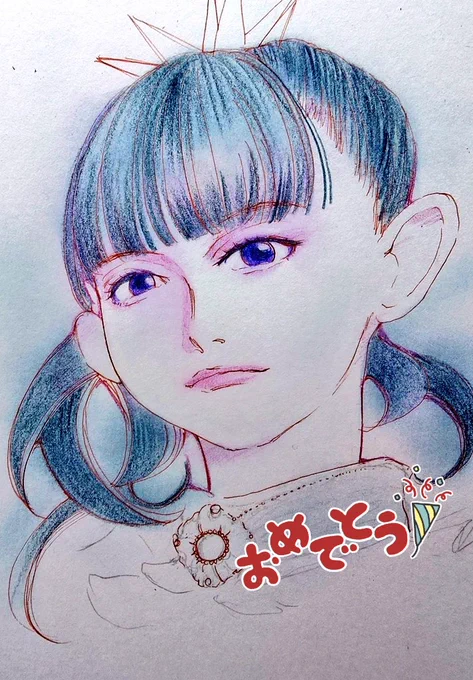 すぅ様、お誕生日おめでとうございます すぅ様を描かねばと約2ヶ月ぶりのお絵描き未完成だけど喜びの気持ちを 心にいつもBABYMETAL #SUMETAL生誕祭2025 #SUMETAL聖誕祭 #BABYMETAL #SUMETAL