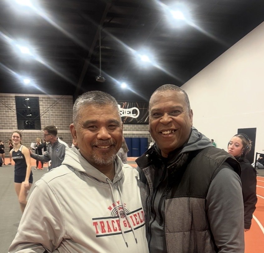 TrackWayne's tweet image. Was able to chat with former Stebbins Indian, former OSU Buckeye and 1992/96 Olympian long jumper Joe Greene here at the MY.Vernon HS invite - was able to talk old school track and how things have changed since his completion days -