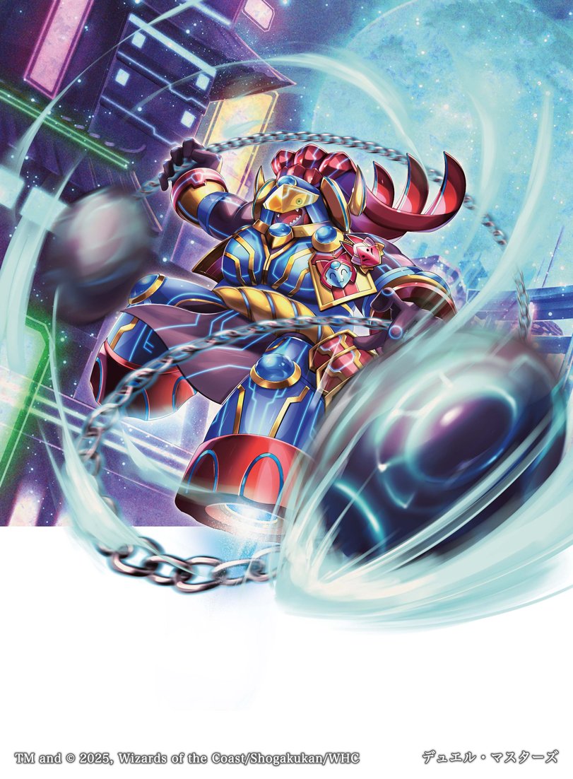 【お仕事】
本日12/20発売の『デュエル・マスターズ 王道W第4弾 終淵 ～LOVE＆ABYSS～』にて「仙界の闘神将 ムロク」を担当させていただきました！よろしくお願いします！
#デュエマ