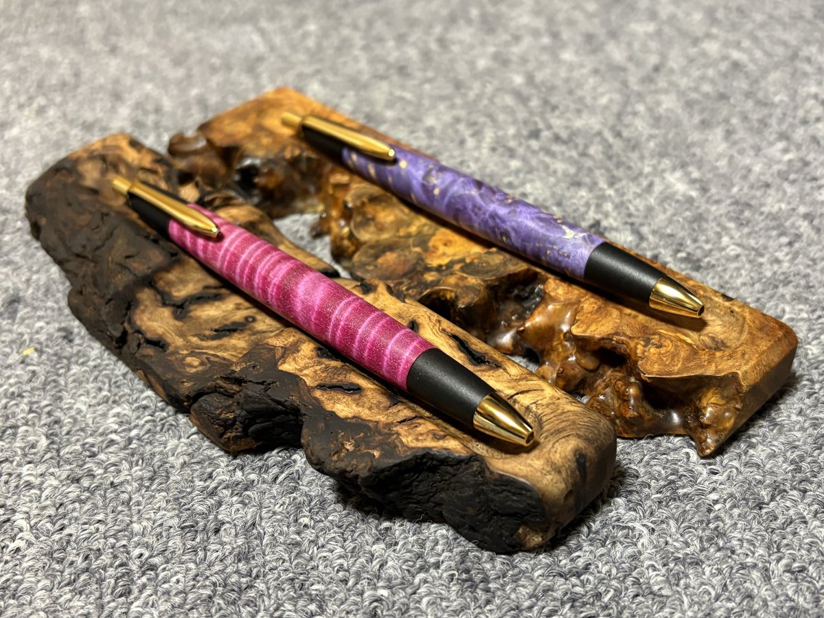 kentaro-papa ケンタロウパパ 花梨紅白 ペンスタンド ペン立て 楔