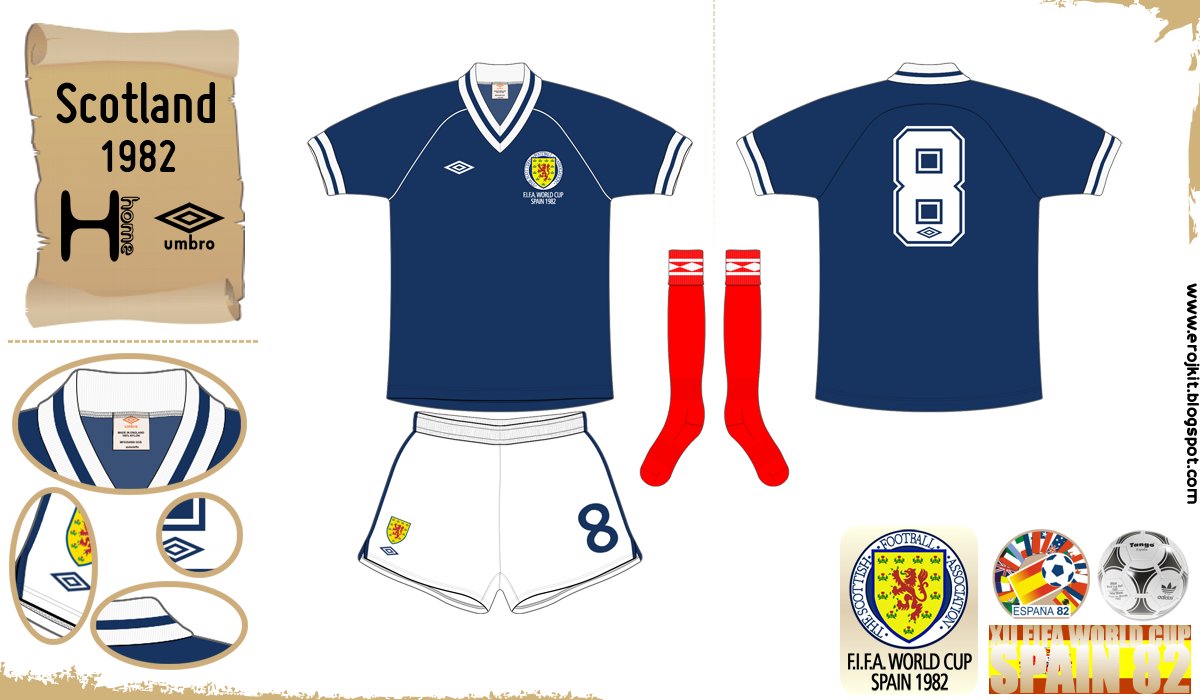 Scotland National Football Team 
World Cup 1982 España 
Umbro™