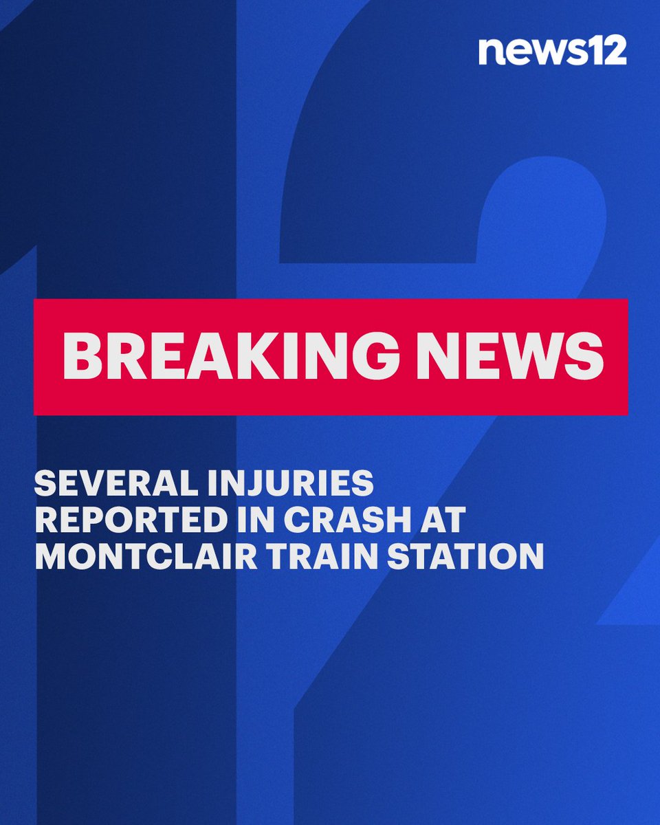 BREAKING NEWS: Several injuries reported in train crash at Montclair train station. Montclair-Boonton Line service suspended. bit.ly/49kyeIi

#News12NJ #BreakingNews