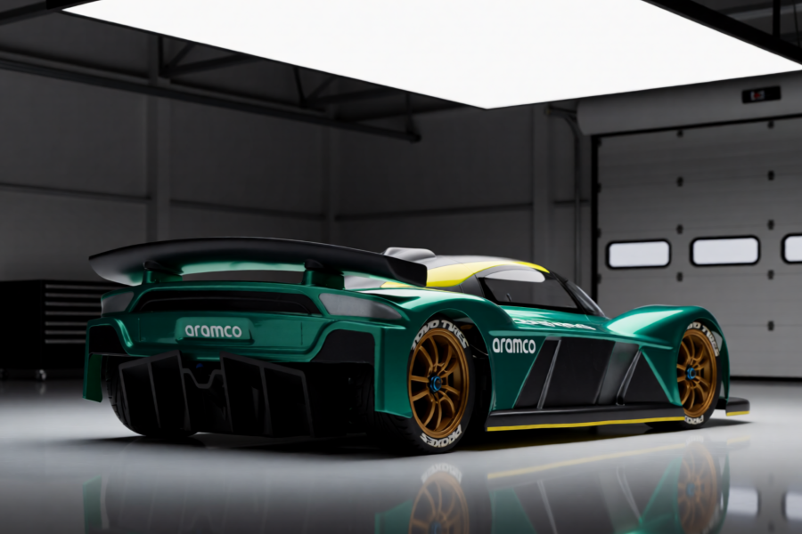 jason9394's tweet photo. Aston Martin Valkyrie vibes in full race trim. 💚💛 Garage lights, big diffuser, zero chill. #Valkyrie #AstonMartin #TrackToy #AI #RC #Tamiya #TC01
#MonTechRacing https://t.co/DDUp8BCCEA