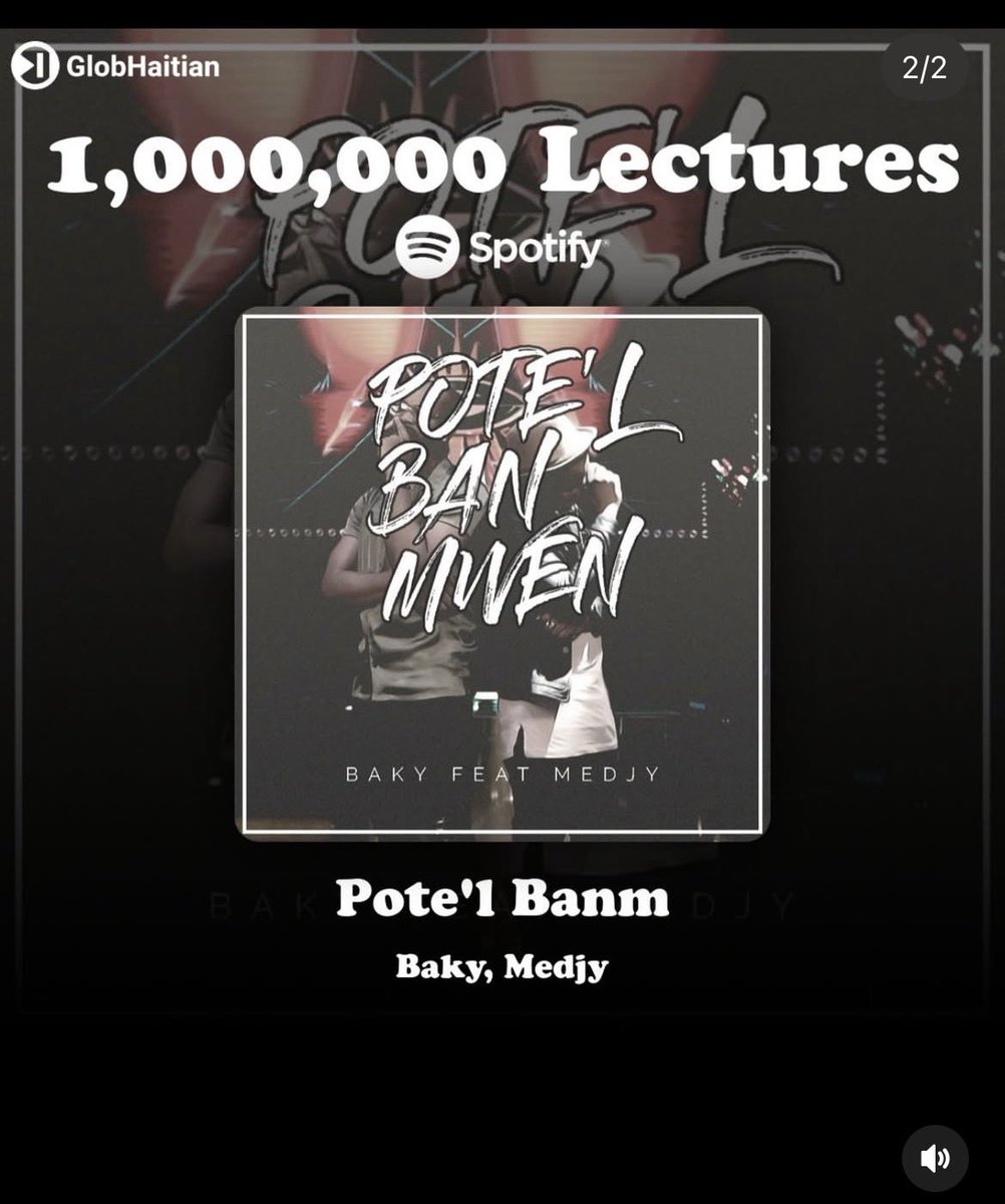 286Loco's tweet image. Baky telman fè Million ane sa m vinn pa bay Million streams sou Spotify enpotans ankò 😂
Nou ka panse map bay blag poutan m serye 😂
Yon sèl ane 
Vid,Si yo vle,love pa peye Bill,Bon pou mwen,Ploge,Potel Banm ect..
Tout fè million😂

Fok @carelpedre ta tcheke pou mwen wi😂lol