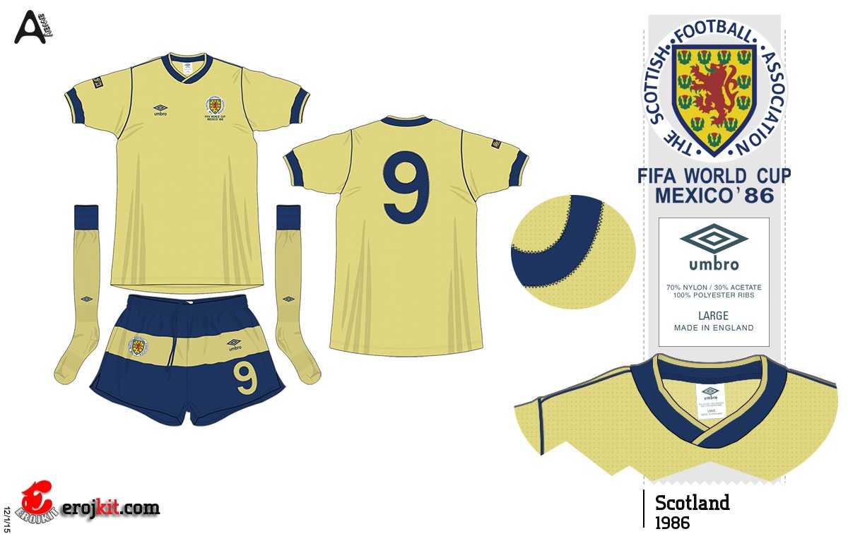 Campeonato Mundial 86' 
Scotland National Football Team 
Umbro™