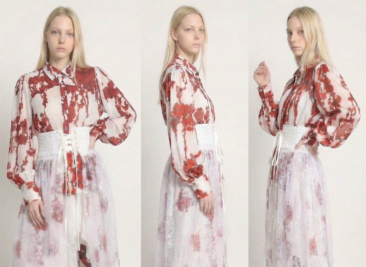 🥀《Bloody Rose Blouse》🥀 高貴な薔薇のように滴り落ちる鮮血の『血