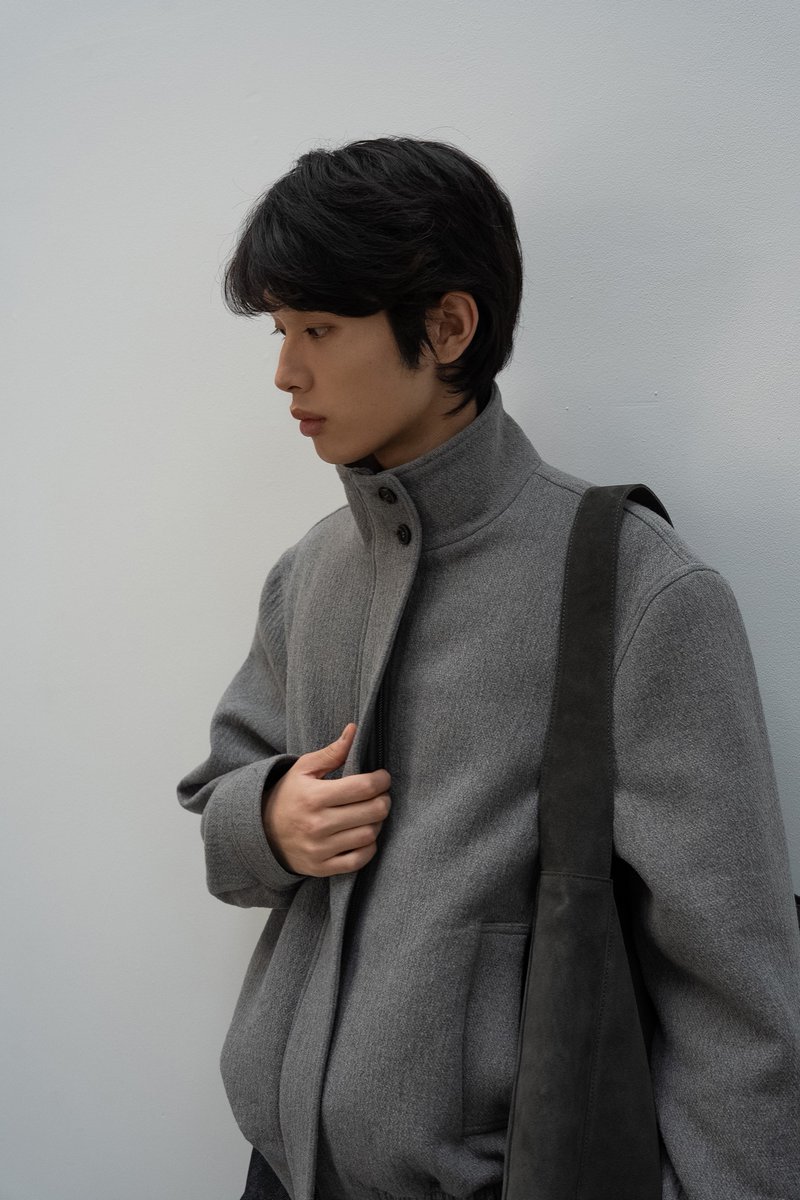 OHOTORO MannishWoolBlouson ブルゾン 中古・古着通販】OHOTORO (オオトロ) Mannish Wool Blouson ネイビー