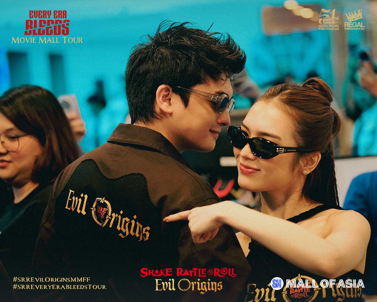 DUMOG!!!!! Maraming Salamat sa lahat nang nakisaya kasama ang cast ng #SRREvilOrigins sa SM Mall of Asia!

Kita-kits this December 25, dahil ang horror na ’to… hindi mo kakayanin mag-isa. 💥 🎬 All Evil. All Fear. No Cuts. Rated R-13 by the MTRCB!

#SRREvilOriginsMMFF #MMFF51
