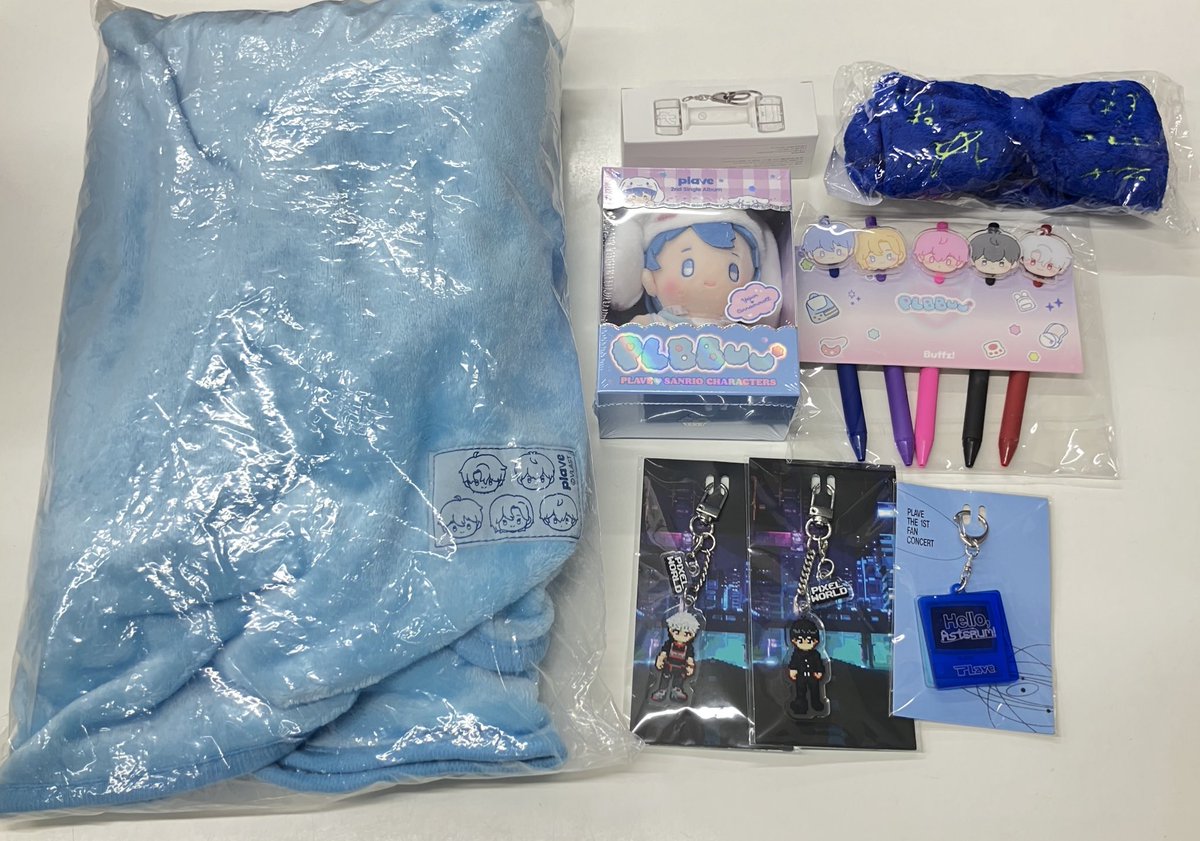 PLAVE encore コンサート入場特典 ブランケット 🌟 #PLAVE #플레이브 PLAVE 💫 アンコン入場特典ブランケット、ペン