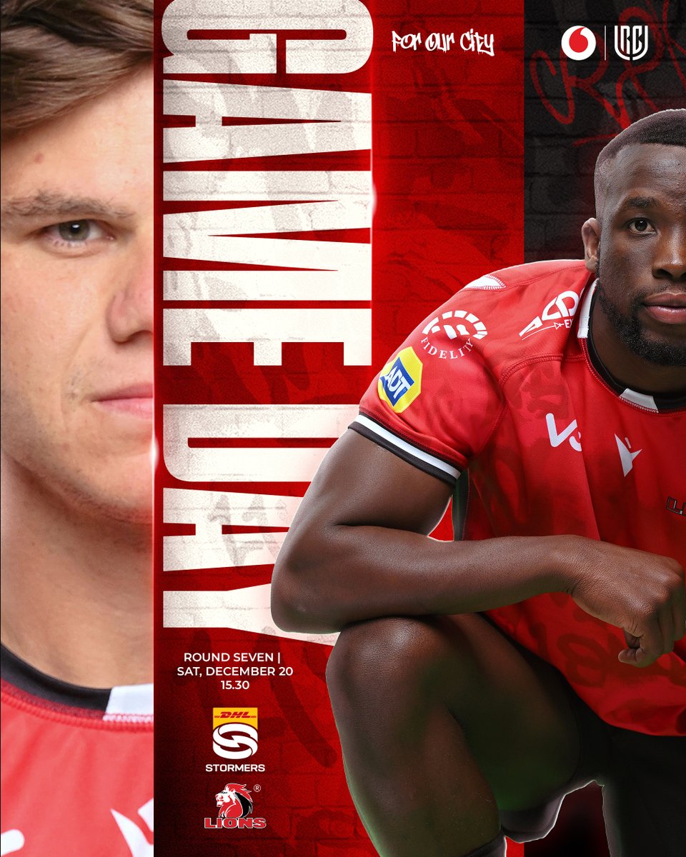 LionsRugbyCo's tweet image. Gameday is here.  
@Vodacom #URC | #ForOurCity | #STOvLIO
 #LionsPride🦁