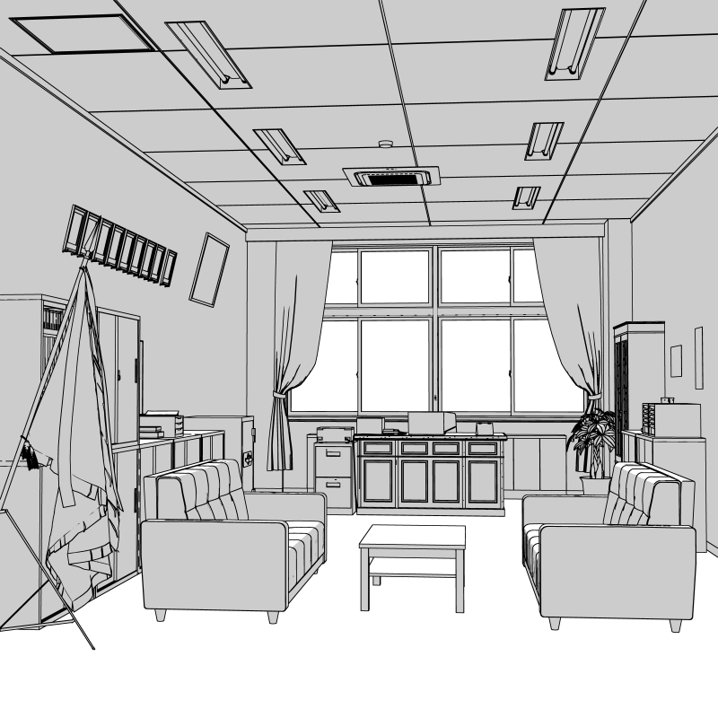 sozairoten's tweet photo. clipstudioの3D素材 校長室をクリスタのアセットストアで出しました。小中高と共通して使え、現代物、学園物、ラブコメ、その他ジャンルを使用できるかと思います。
https://t.co/n6pbzBTkVu https://t.co/hbcTQWehuc
