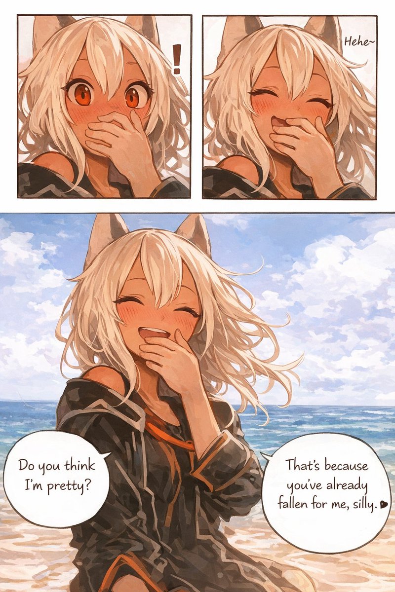 Kuron_zone's tweet photo. "...because you've already fallen for me, BAKA! 😜🥰🥰" https://t.co/bsKrfo9x2q