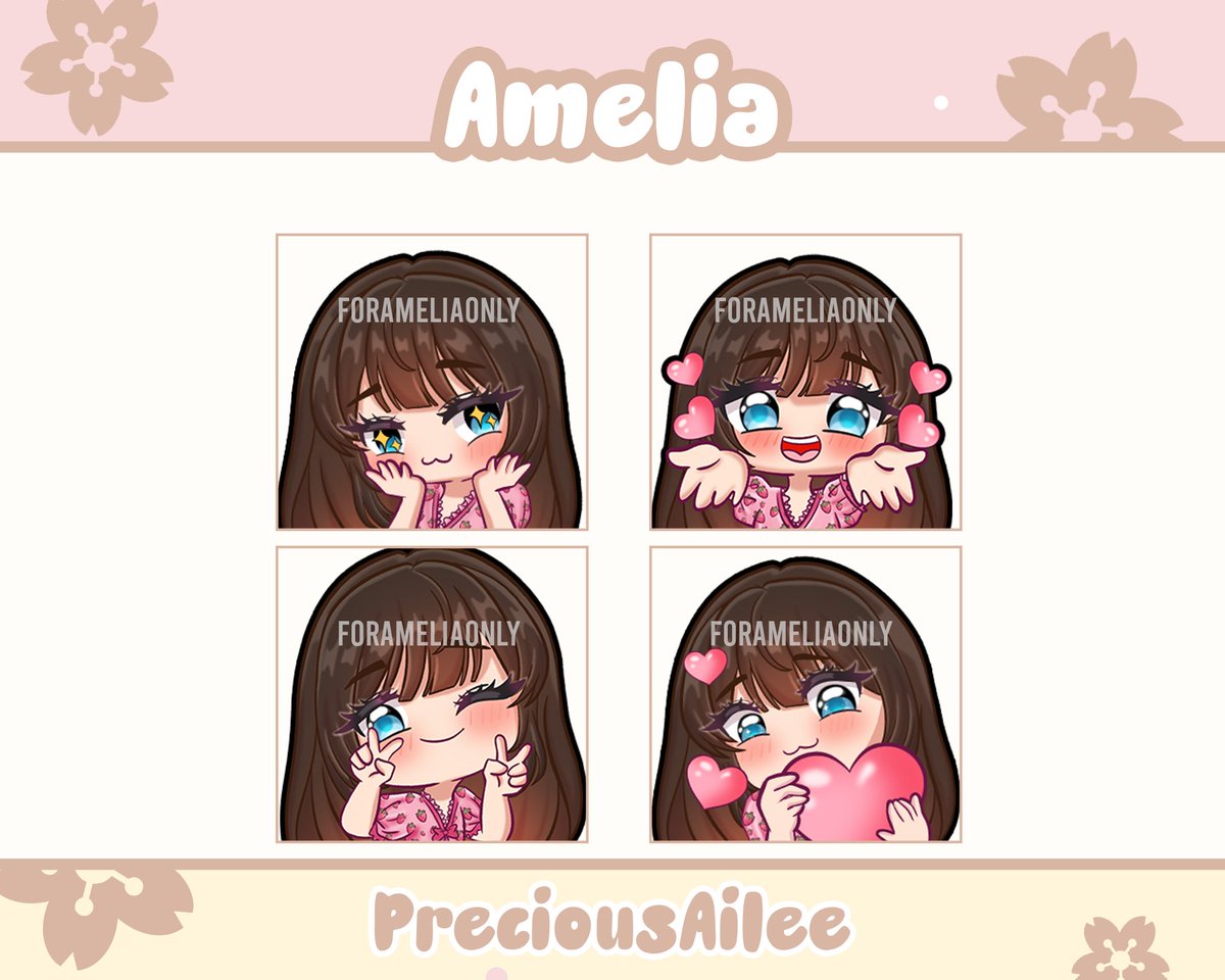 AileePrecious's tweet photo. Custom Emotes for Amelia!
  
Commission OPEN! dm me for questions (˶˃ ᵕ ˂˶)    Order Link: https://t.co/H9wyOD0uVm  
via @Etsy

#emotes #twitch #twitchemotes #Commission #commissionsopen #commissionart #anime #AnimeArt #emojis #customemoji #Discord #DiscoverArtists #chibi https://t.co/VAv6gCmncu