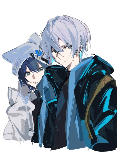 had to doodle the 2.5 patch art of the siblings, i want to inject that art into my veins, they look SO GOOD #zzzero #zzzcreators