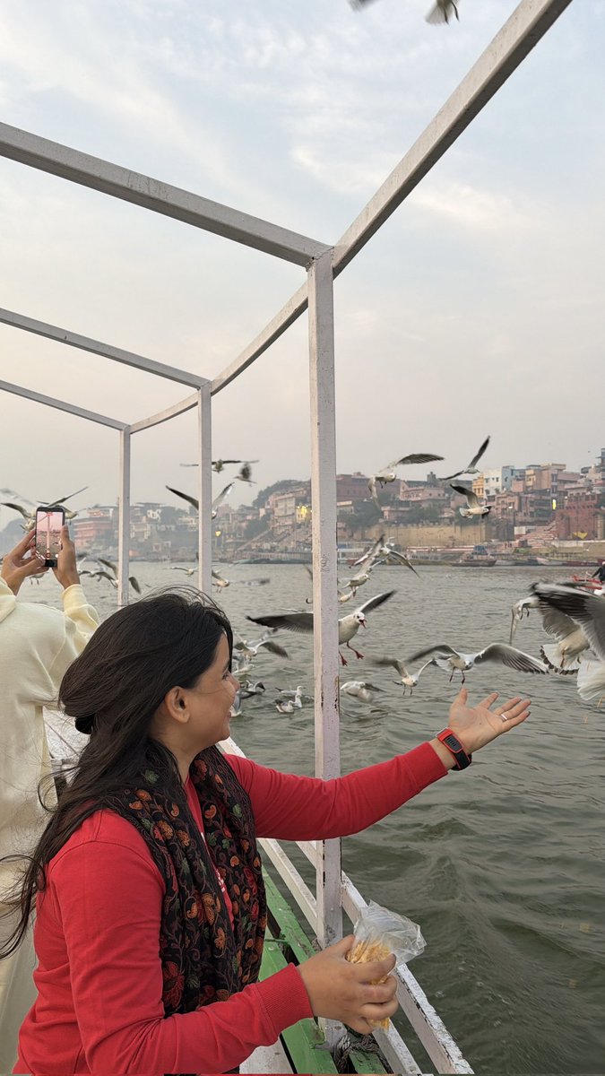 swati_senger's tweet photo. Feed the Migratory birds!

While you’re enjoying your boat ride, don’t forget to buy the bird food from the seller who sneakily shows up beside your boat.
Feeding the birds was an absolute delight, plus you only see the siberian birds in winters! https://t.co/rqeoMQAeCM