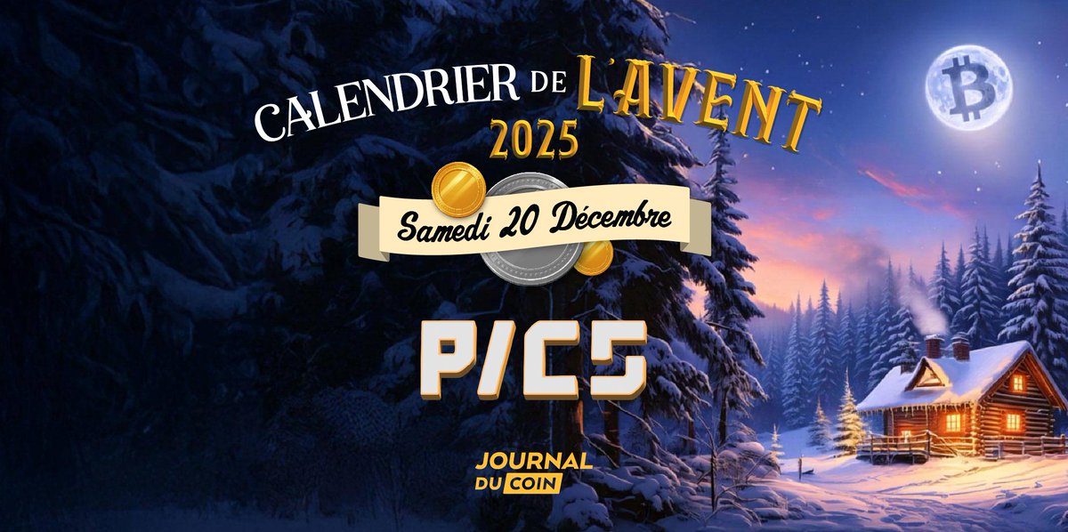 LeJournalDuCoin's tweet image. 🎅🏽 CALENDRIER DE L’AVENT - JOUR 20 🎅🏽

Aujourd’hui, PICS offre 50 $ en BTC à 2 personnes 🎄

Pour participer :
1️⃣ Follow @JoinThePICS &amp;amp; @LeJournalDuCoin
2️⃣ Like &amp;amp; RT
3️⃣ Tag 1 ami

Le tirage au sort sera effectué le 26 décembre ! 🎁

🍀 Bonne chance à tous 🍀