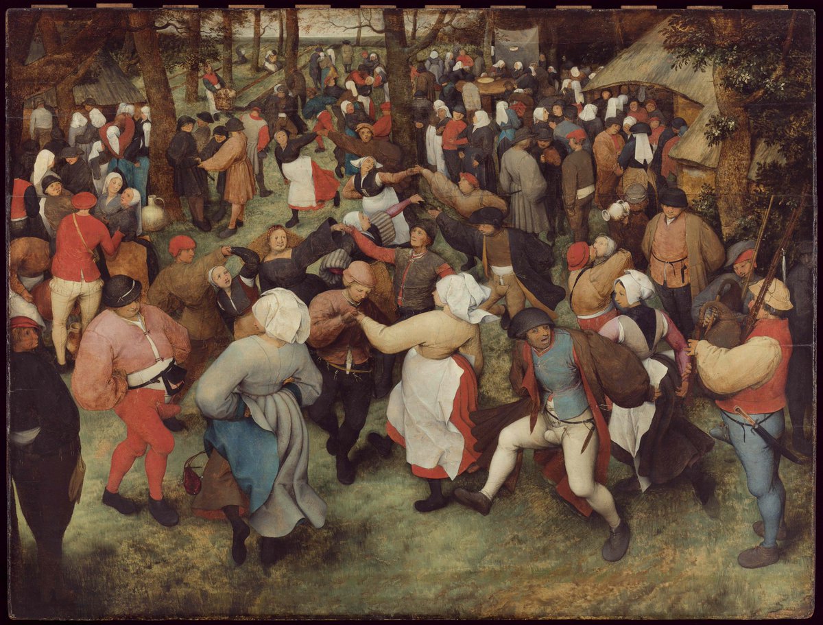 ArtGuide_db's tweet image. Pieter Bruegel the Elder
The Wedding Dance, 1566