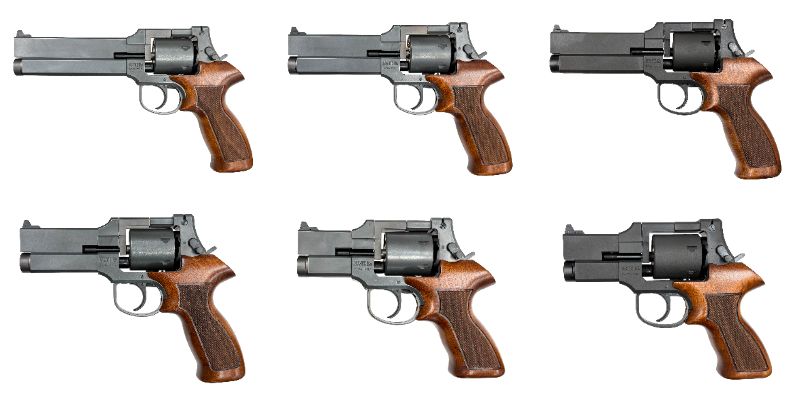 マルシン6mmBBガスガン、マテバリボルバー木製グリップ各種入荷しま