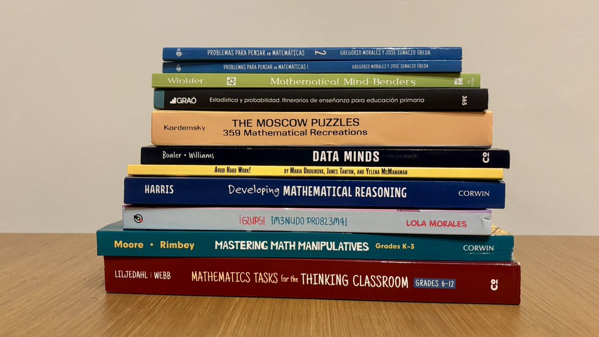 📣 Si t’agraden les matemàtiques i encara no has escrit la carta als Reis, et recomano alguns dels llibres 📚 que més he gaudit el 2025 🤩

📝 Resolució de problemes, materials manipulatius, raonament matemàtic, contes, diàctica i molt més!

Comencem el TOP 10+1 🧵