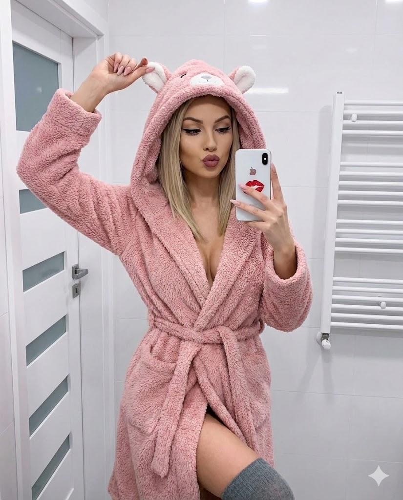 Sassy Selfie with a Touch of Pink Fluff 🍌✨