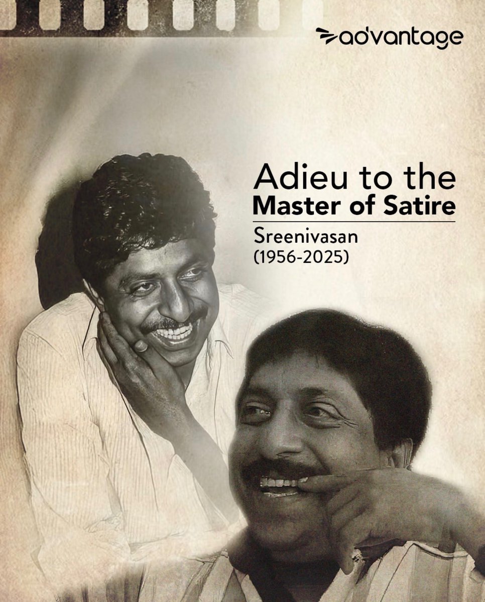 ambi_ly's tweet photo. Goodbye to the genius #sreenivasan https://t.co/ImFqXQJmwm