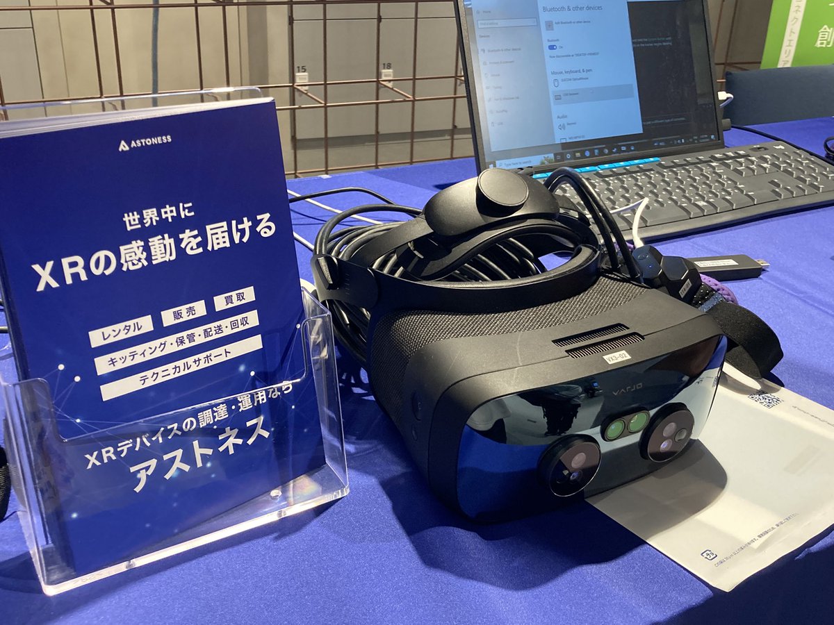 kukumoto99's tweet photo. #めたトラ の #アストネス でVRの試着させてもらいましたー！めっちゃ軽い！！ https://t.co/ib4yBcgwdN