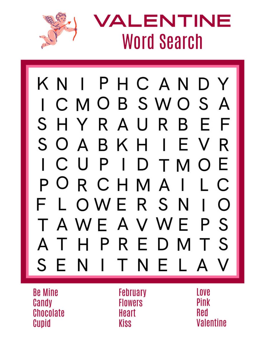 ❤️🔎 Free Printable Valentine Word Search mamalikesthis.com/valentine-word…