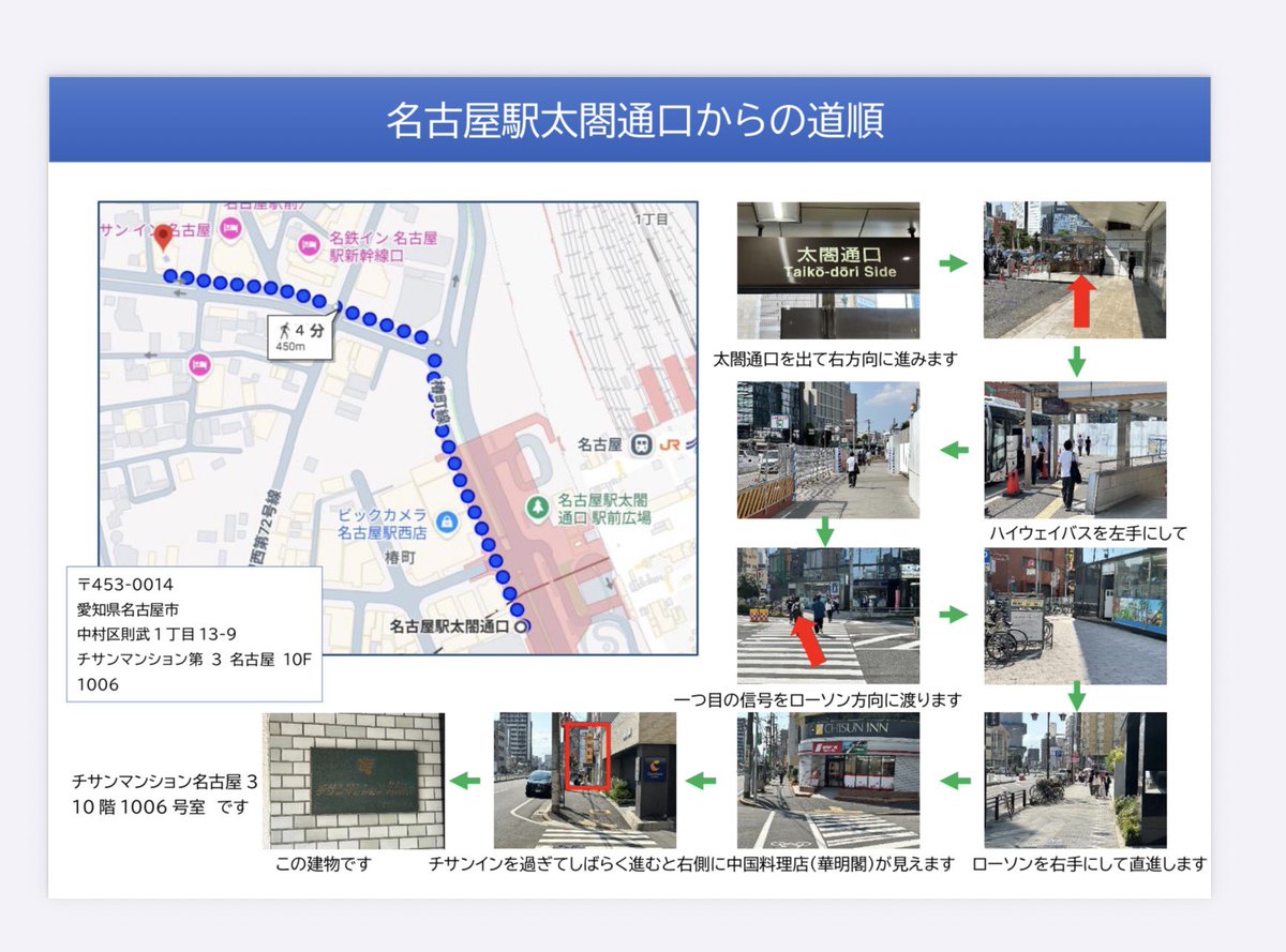 道順貼っておきますね。