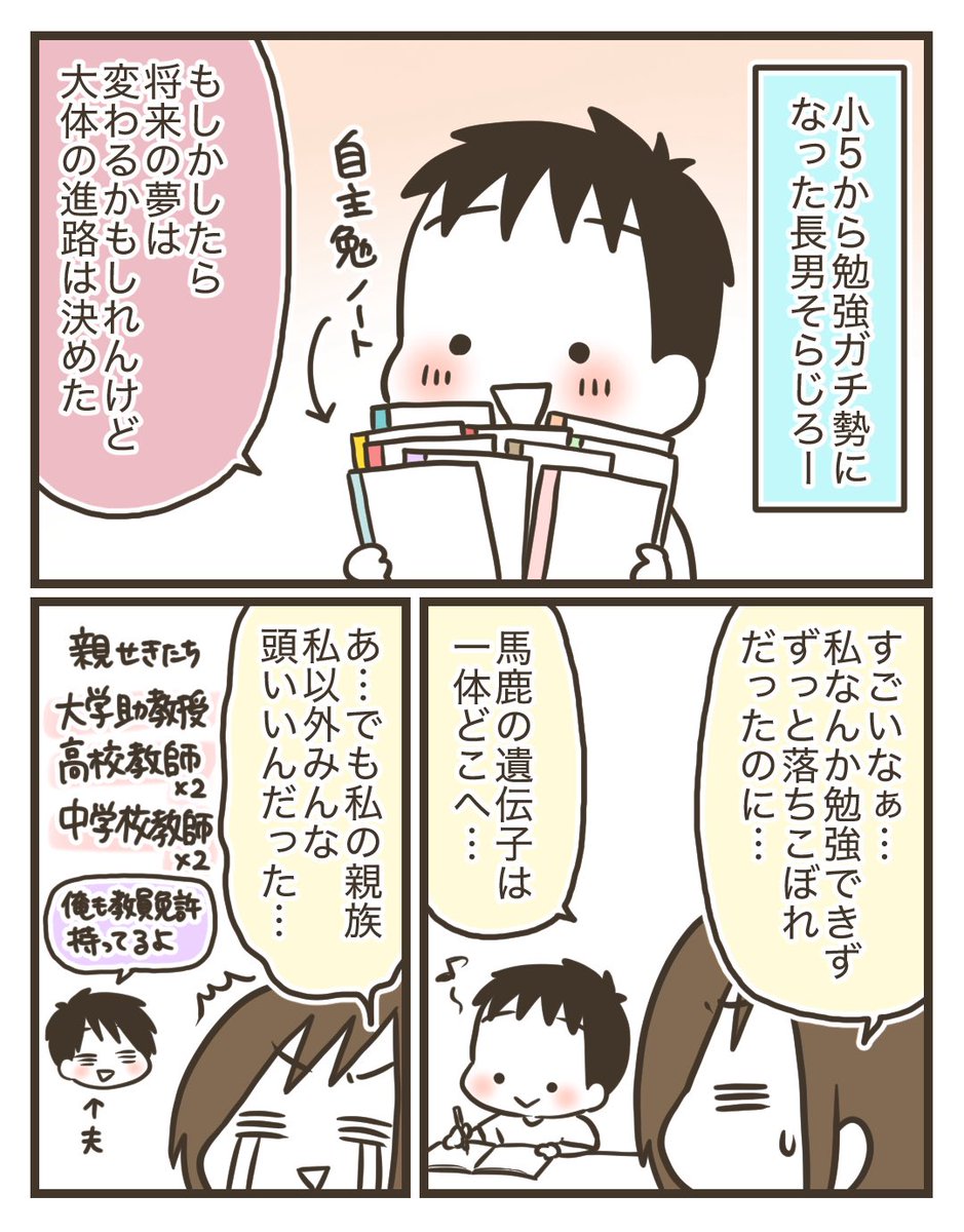 勉強ガチ勢な小6長男 1/6 