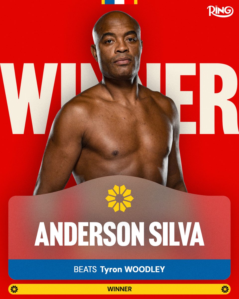 ringmagazine's tweet photo. Anderson Silva STOPS Tyron Woodley in round two 🕷️ https://t.co/IOozuK8zIR