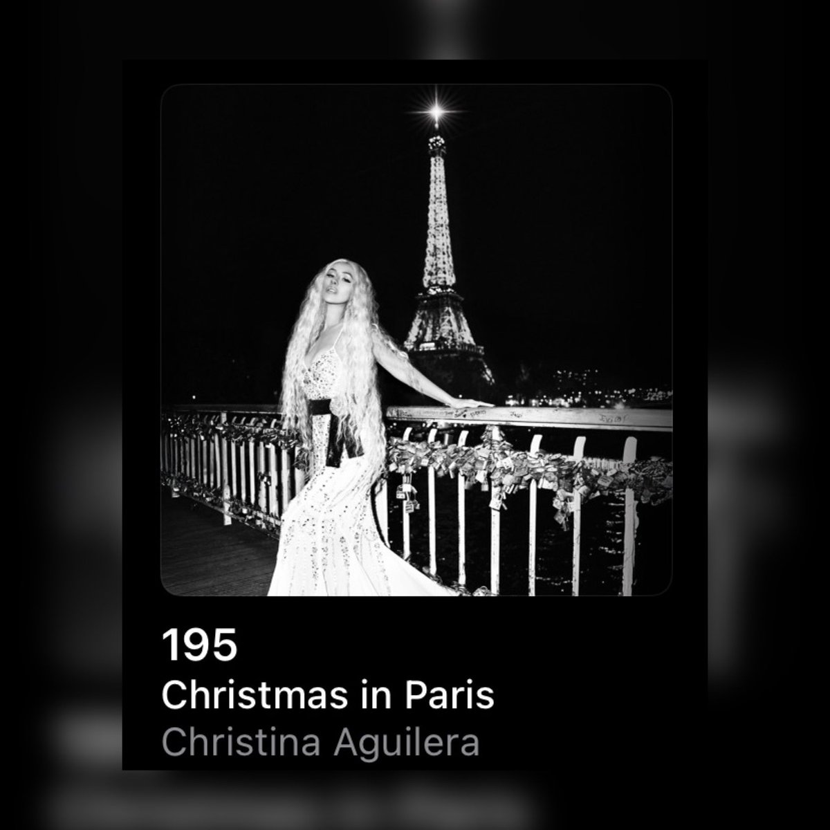 XtinaLoverr's tweet image. Christina Aguilera’s Christmas in Paris has entered Apple Music’ 🇺🇸 Top Albums All Genres Chart at #195.