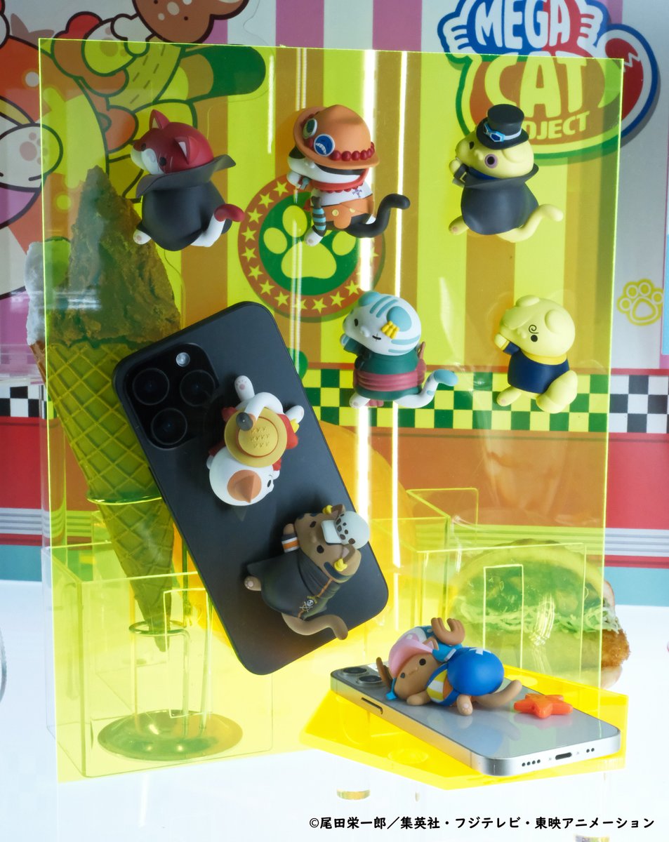 megahouse_tori's tweet image. 【#ジャンプフェスタ】#速報

／
📢彩色原型初公開！
＼

＿＿＿＿△＿＿＿＿＿▲＿＿＿＿
　　　MEGA CAT PROJECT
　　　　ワンピース
　ニャンピースニャーン！ペタリ！
🐾＿＿＿＿＿＿＿＿＿＿＿＿🐾

猫になっちゃったキャラクターたちがスマホや壁、モニターにペタリ！