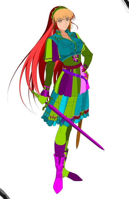 今日の一枚。
昔は部分毎の色分けは全て違う色で行ってました。😶
これならどう色分けされてるのか良く判って良いのですが、後から基本色を塗り直さないといけなくて面倒でやめちゃいましたね。
基本的に濃い色ほど奥、薄い色は手前で、分けられる物は全てパスを使ってレイヤー毎に塗り分ける。😶 