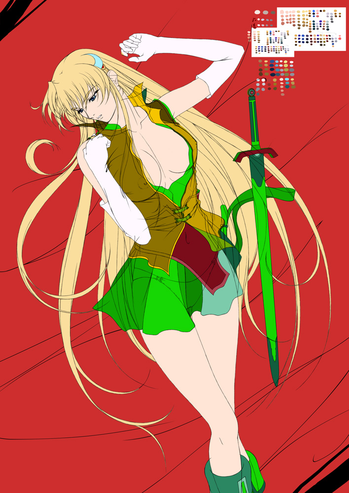 今日の一枚。
昔は部分毎の色分けは全て違う色で行ってました。😶
これならどう色分けされてるのか良く判って良いのですが、後から基本色を塗り直さないといけなくて面倒でやめちゃいましたね。
基本的に濃い色ほど奥、薄い色は手前で、分けられる物は全てパスを使ってレイヤー毎に塗り分ける。😶 