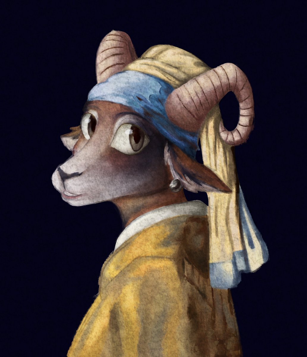 #8: reference to "Girl with a Pearl Earring" by johannes Vermeer 🎨✨