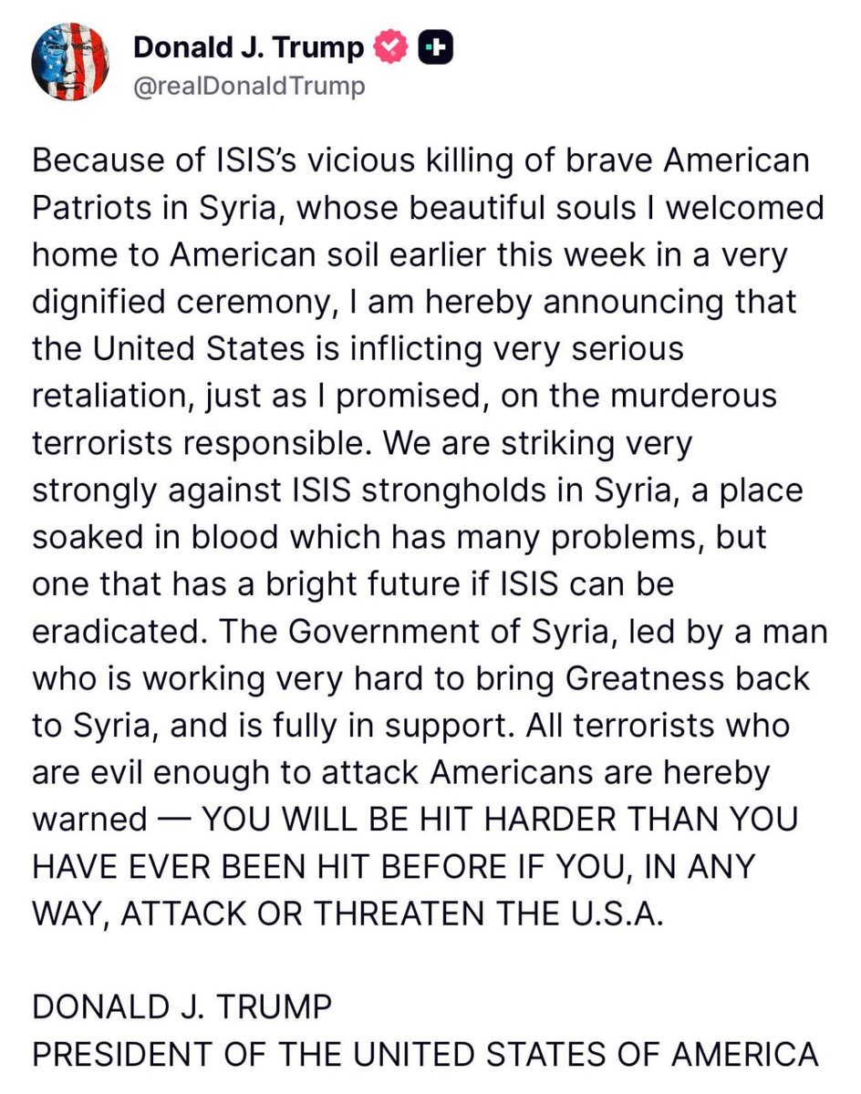 SKBishnoi29Rule's tweet image. Donald Trump on 

#OperationHawkEye attack by 

United States Forces against ISIS 

terror network in Syria.