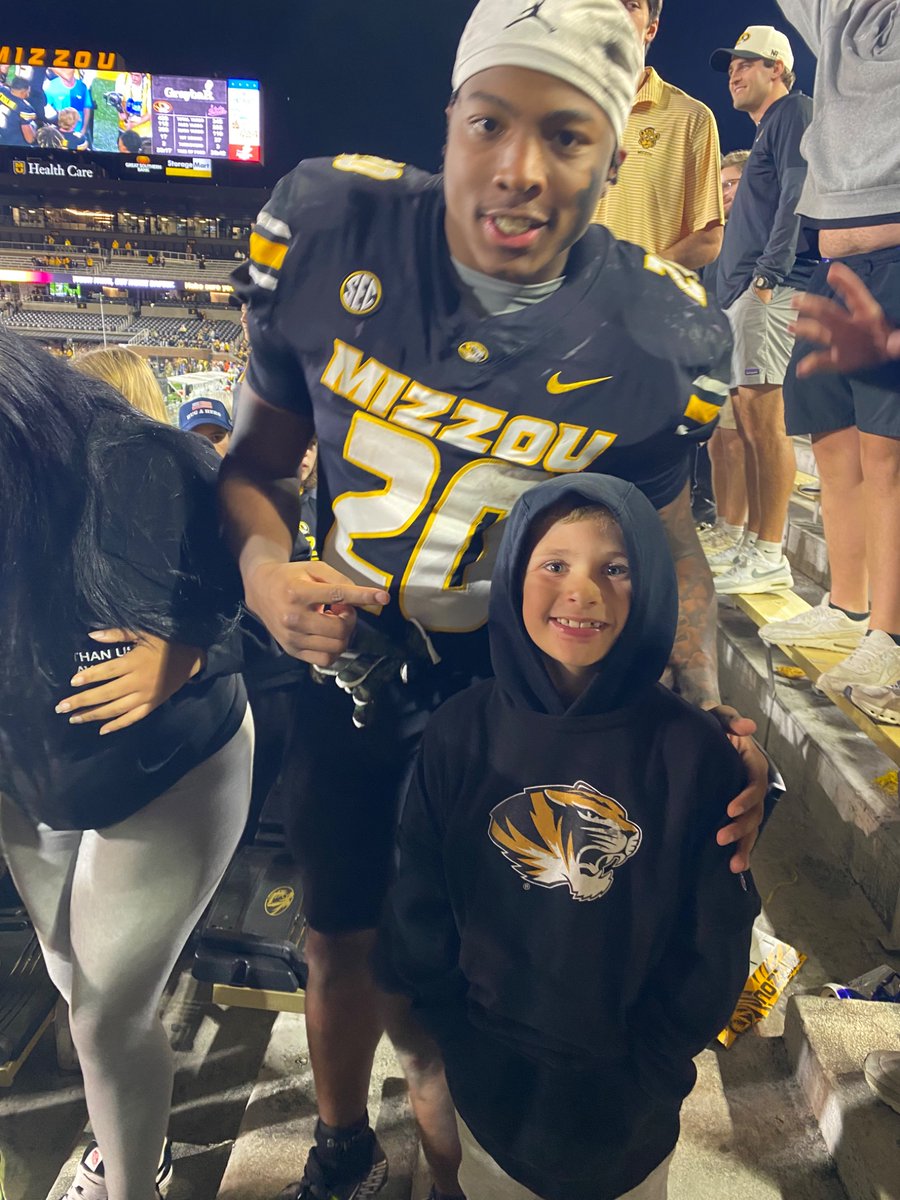 Jamal Roberts is the epitome of Mizzou Made. I will never forget when <a href="/0fficialmal20/">Jamal Roberts</a> was a recruit and sat in our section.  
He said “I will be on that field next year”.  
Then this year with my nephew. He is what we dream for as Mizzou Fans. True Son. True Stud. <a href="/MizzouFootball/">Mizzou Football</a>