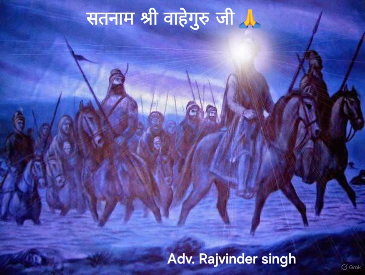 !!सतनाम श्री वाहेगुरु जी 🙏!!

आनंदपुर साहिब छोड़ने की रात...
20 दिसंबर (6 पौष) – उस ठंडी, बरसाती रात में गुरु गोविंद सिंह जी ने आनंदपुर साहिब का किला छोड़ दिया। मुगलों और पहाड़ी राजाओं ने कुरान और गीता पर शपथ लेकर उन्हें सुरक्षित निकालने का वादा किया था... लेकिन उन्होंने धोखा