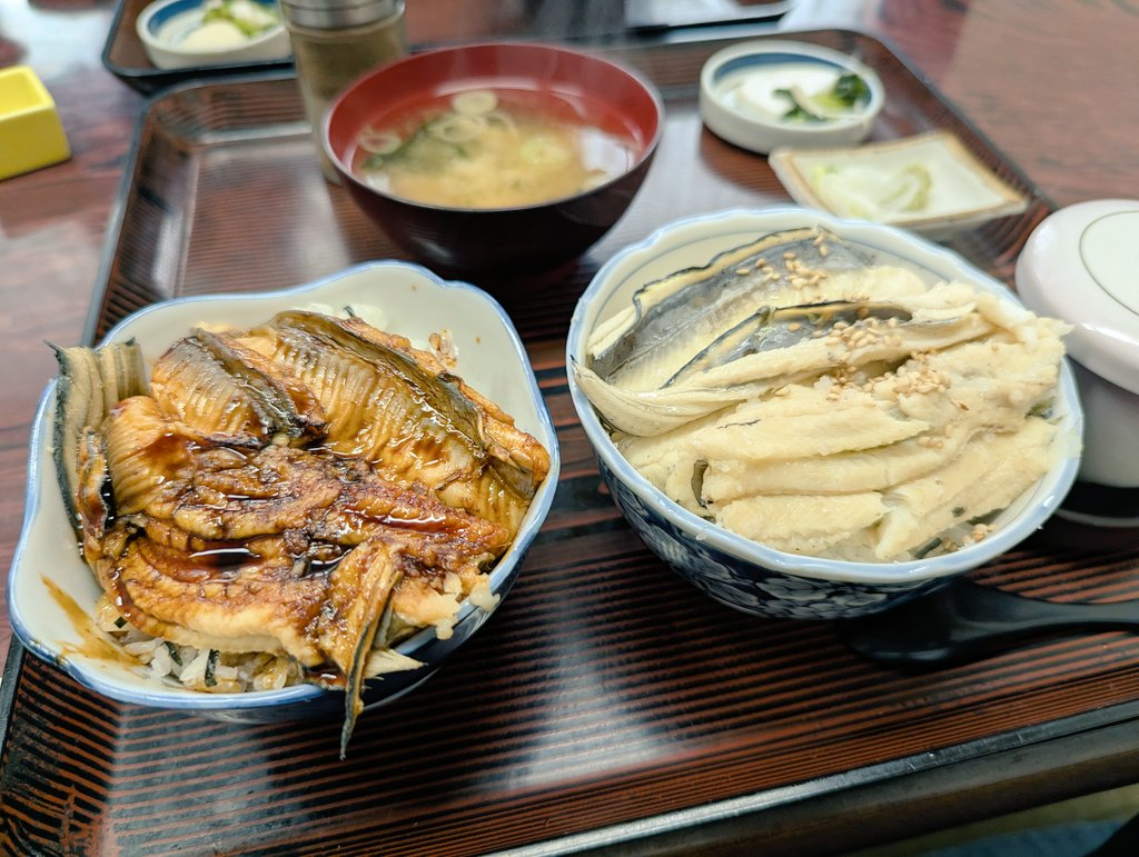 いそねで穴子の天ぷらで一杯♪(´―｀)
そしてはかりめ2色丼！
堪らん美味さ！また来よう♪

#いそね