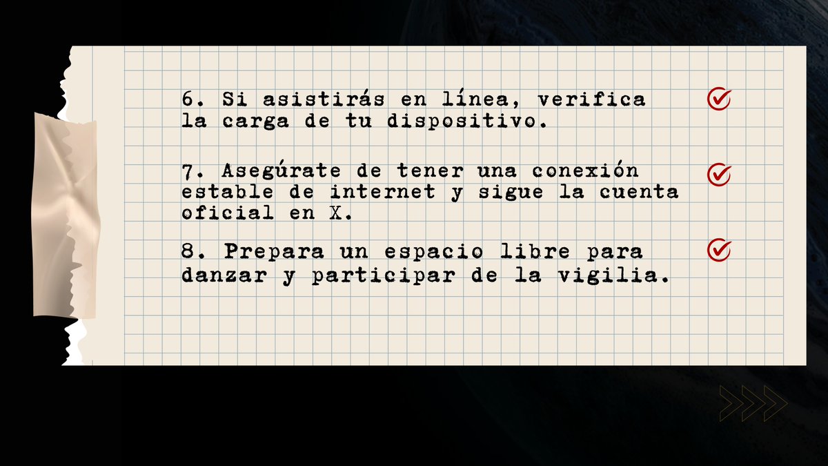 RicardoClaureP's tweet photo. Checklist de preparación para recibir el 2026 en la Vigilia de fin de año 👇

🏠 Reúne a tu familia. Dispón tu corazón. Este 31 de diciembre vivamos juntos una noche entera en la Presencia del Dios de la Biblia.

Confirma tu asistencia: https://t.co/LwMDerHNWN

📌 Acompáñanos en tu auditorio más cercano en Bolivia.
📡 O conéctate online desde cualquier parte del mundo por la cuenta oficial en X:
https://t.co/S33fEZoIrQ
🕙 A partir de las 22:00 (BOT)

#VigiliaDeFinDeAño2025